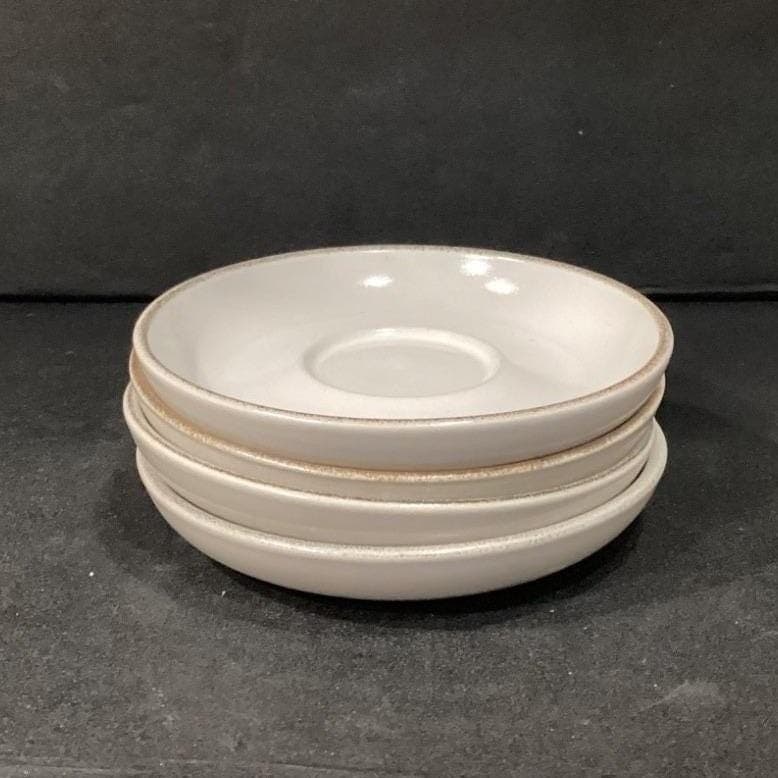 Denby Troubadour Teacups & Saucers, Set of 4, Vintage England Stoneware Service - Thumbnail 16