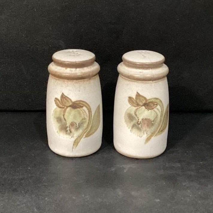 Denby Troubadour Salt & Pepper Pot Set, Vintage England Stoneware, Replacements - Thumbnail 6