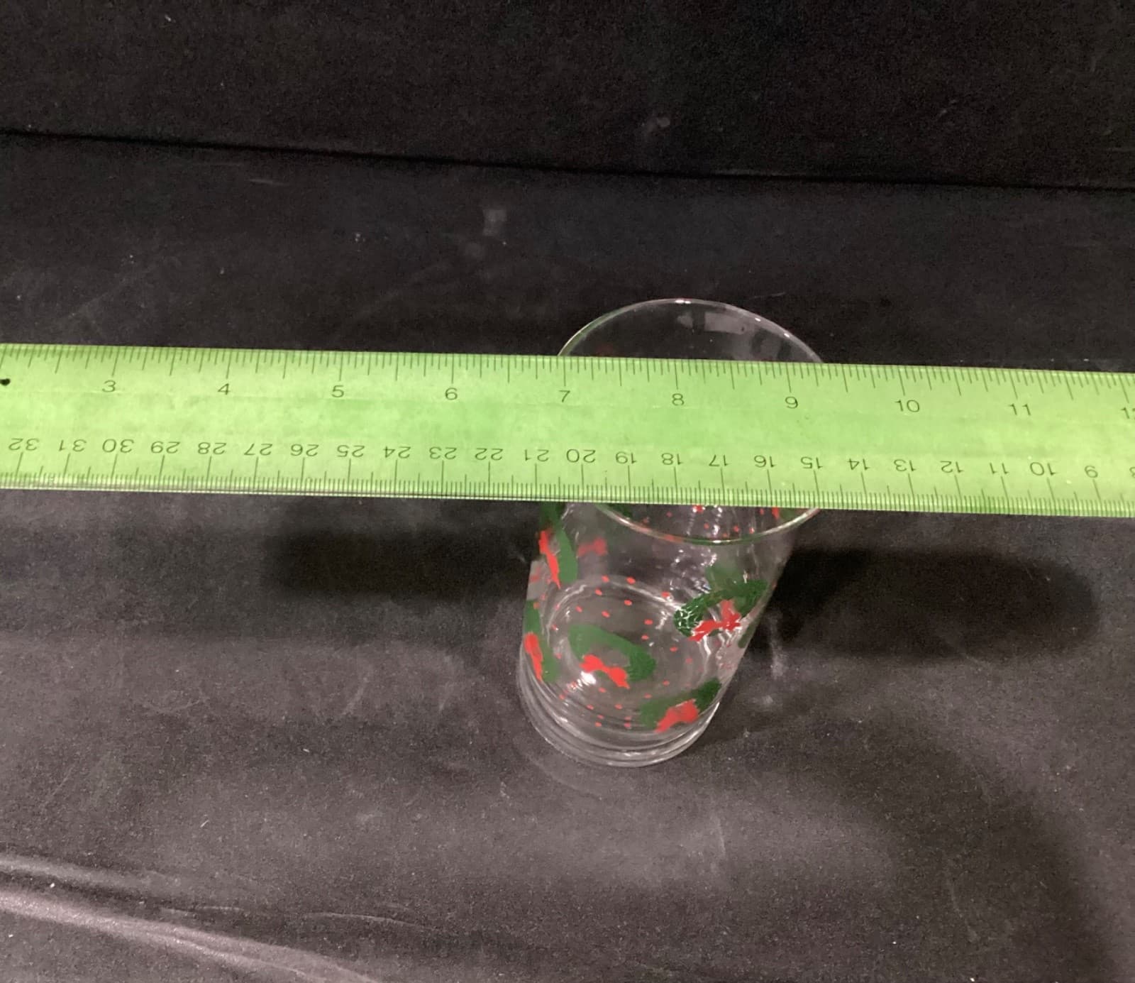 Vintage Libbey Christmas 5.25” Tumblers Wreath Bow Set of 4 - Thumbnail 7