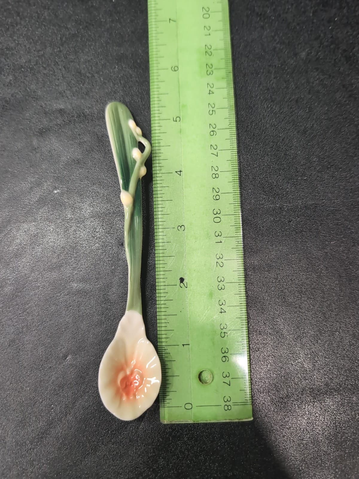Franz Porcelain Collector's Spoon FZ00138, Orchid Moth Decorative Spoon, Elegant - Thumbnail 5