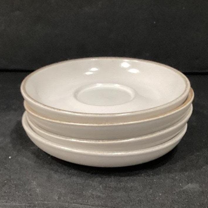 Denby Troubadour Teacups & Saucers, Set of 4, Vintage England Stoneware Service - Thumbnail 18