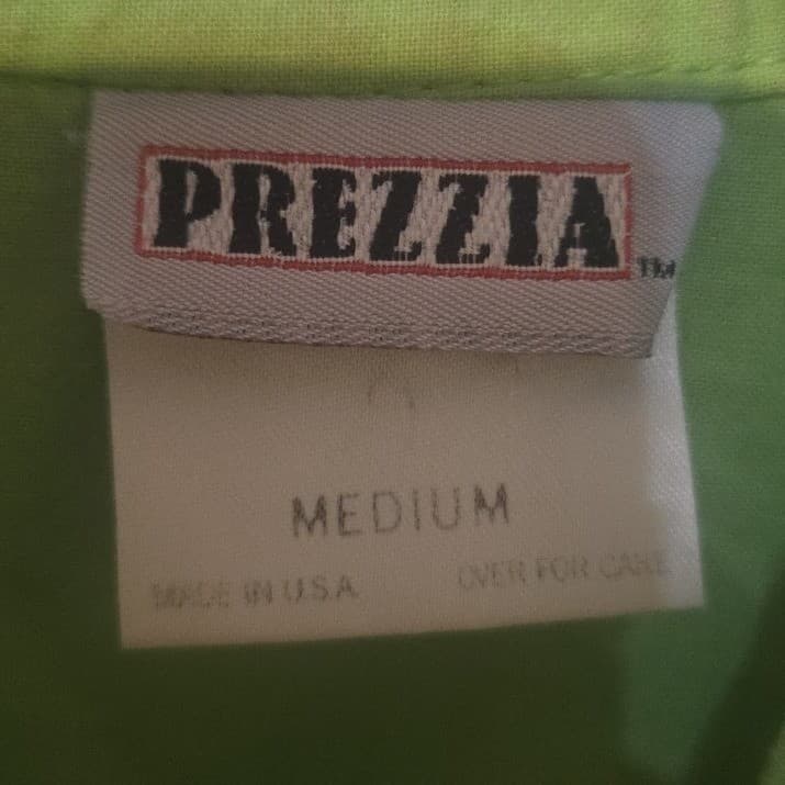 Prezzia Vintage Lime Green Fringe Sequin Cropped Shirt, Women's Medium, 3-415 US - Thumbnail 5
