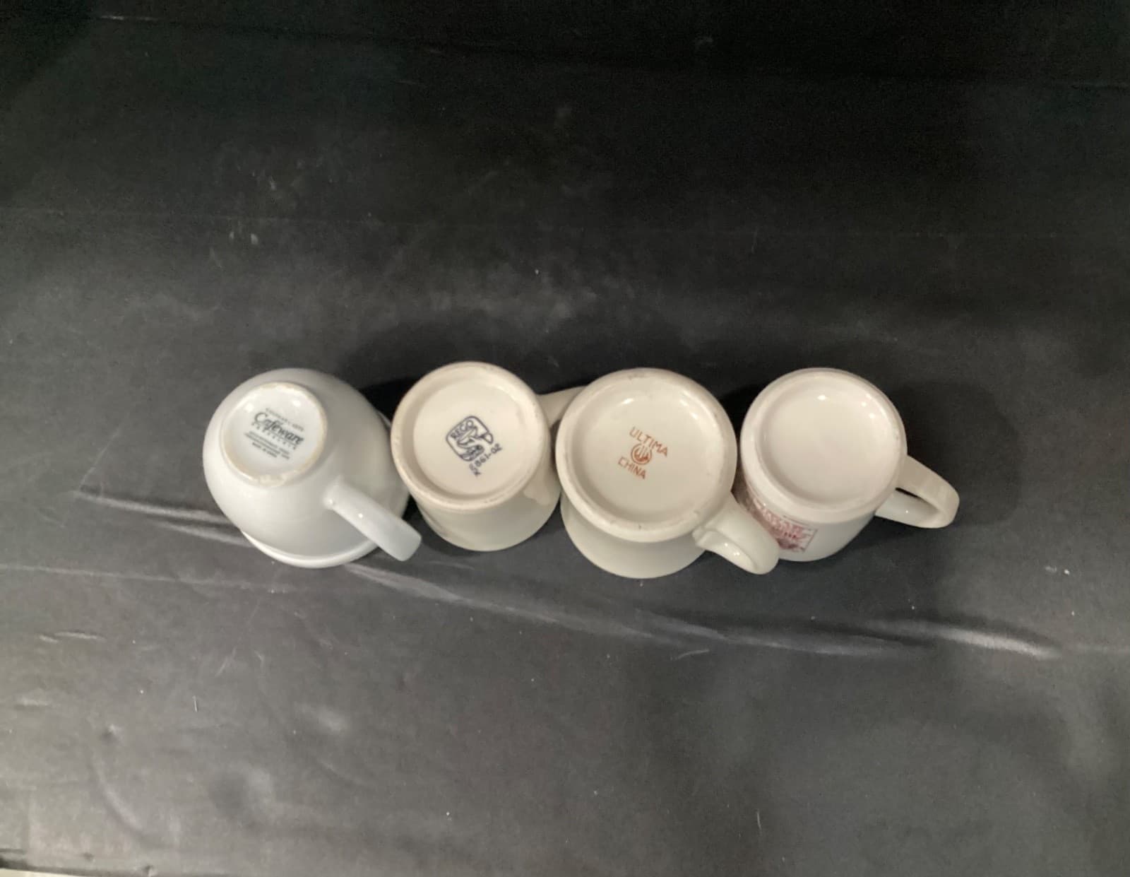Vintage Lot Of 4 Assorted Ceramic Coffee Mugs Cups Heavy Diner Restaurant Ware - Thumbnail 14