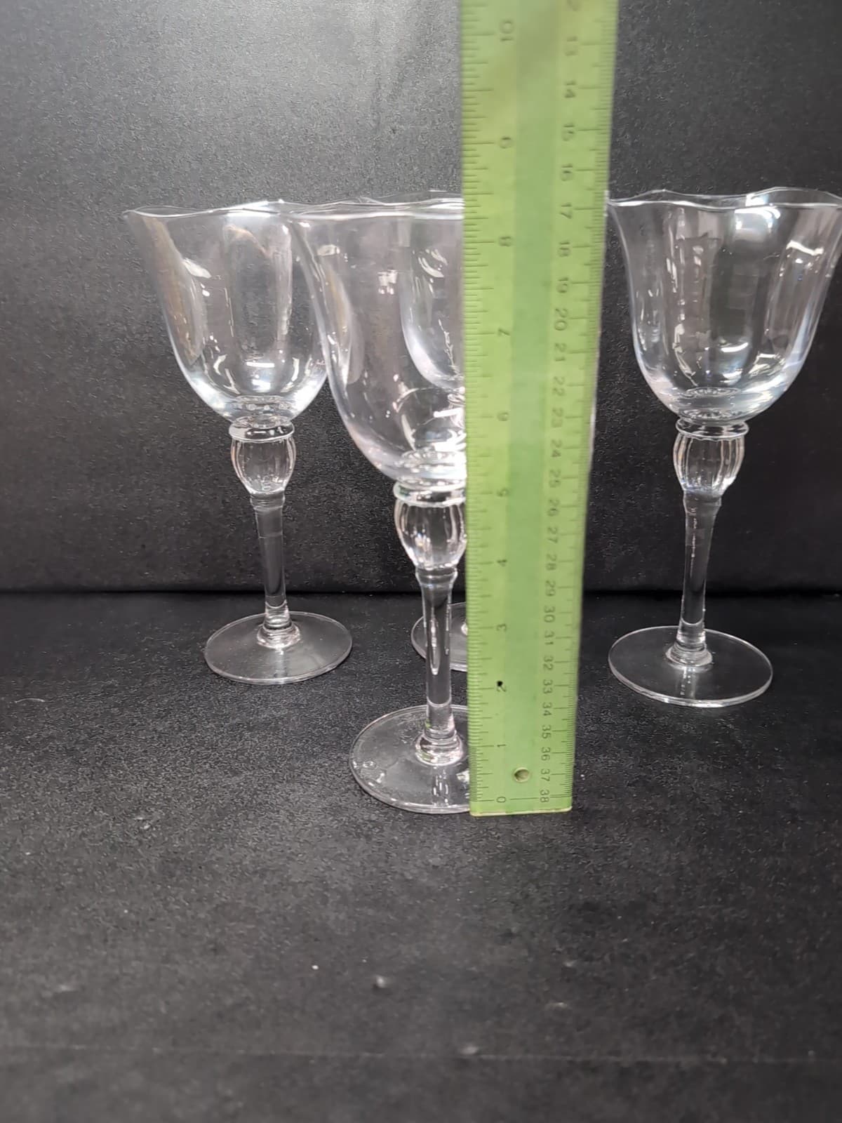 Mikasa Studio Nova Crystal Monaco Water Goblets Set, Ribbed Ball Stem, Set of 4 - Thumbnail 9