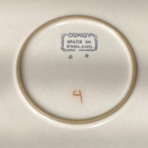 Denby Troubadour Dinner Plates, Set of 4, Vintage England Stoneware Dinnerware - Thumbnail 3