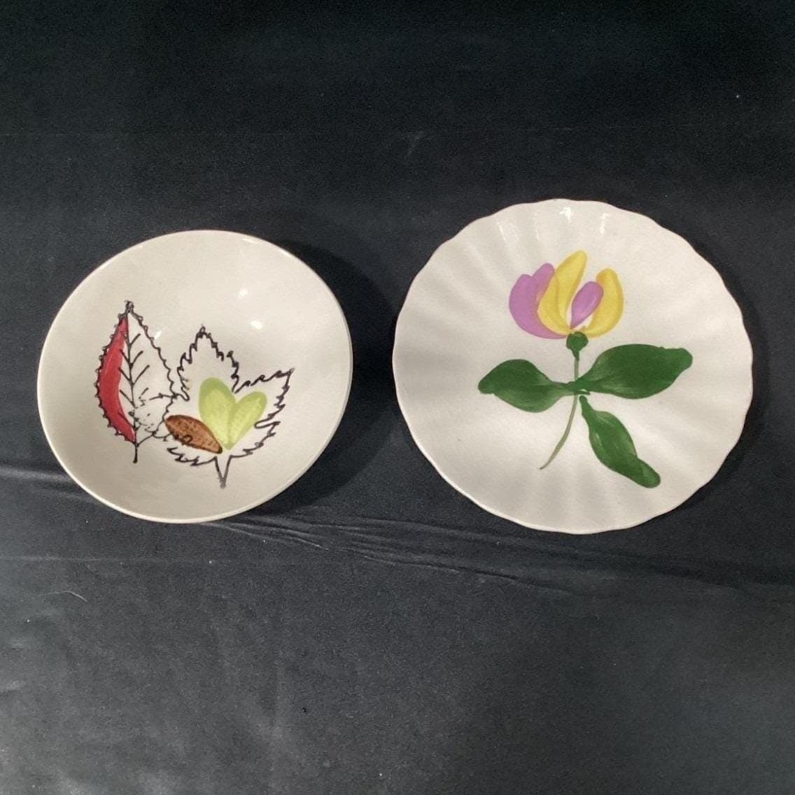 Blue Ridge Southern Potteries Floral Berry Bowl & Bread Plate Vintage Dinnerware - Thumbnail 5