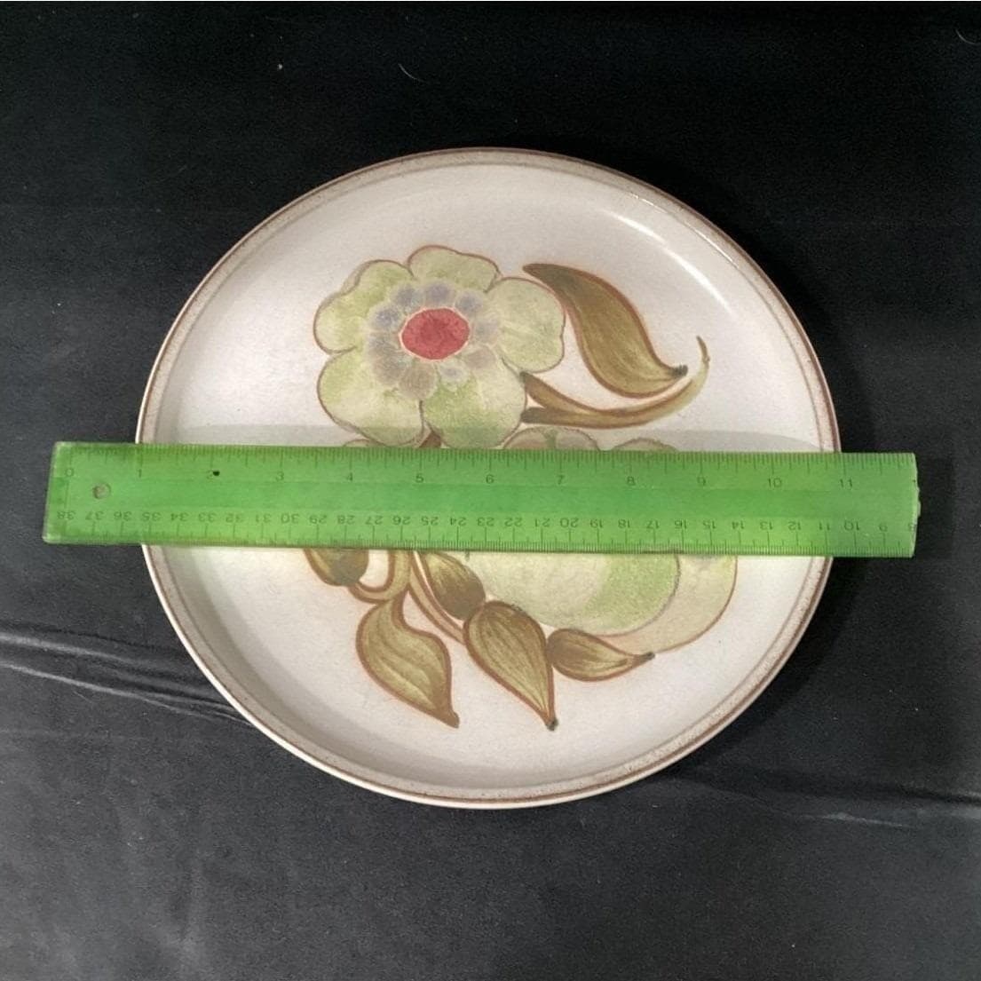 Denby Troubadour Dinner Plates, Set of 4, Vintage England Stoneware Dinnerware - Thumbnail 2