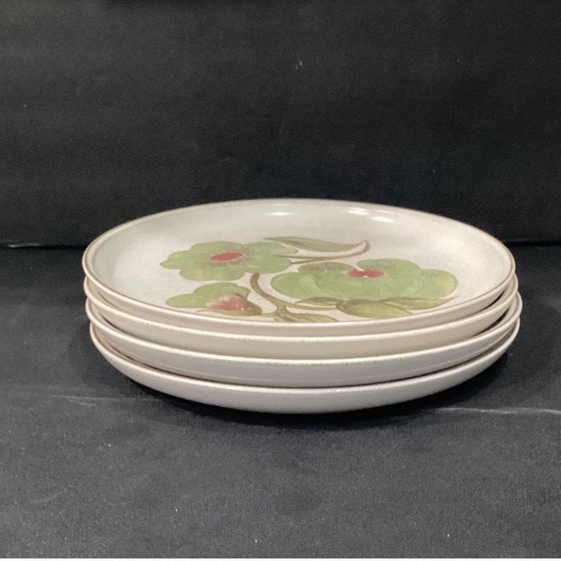 Denby Troubadour Dinner Plates, Set of 4, Vintage England Stoneware Dinnerware - Thumbnail 11