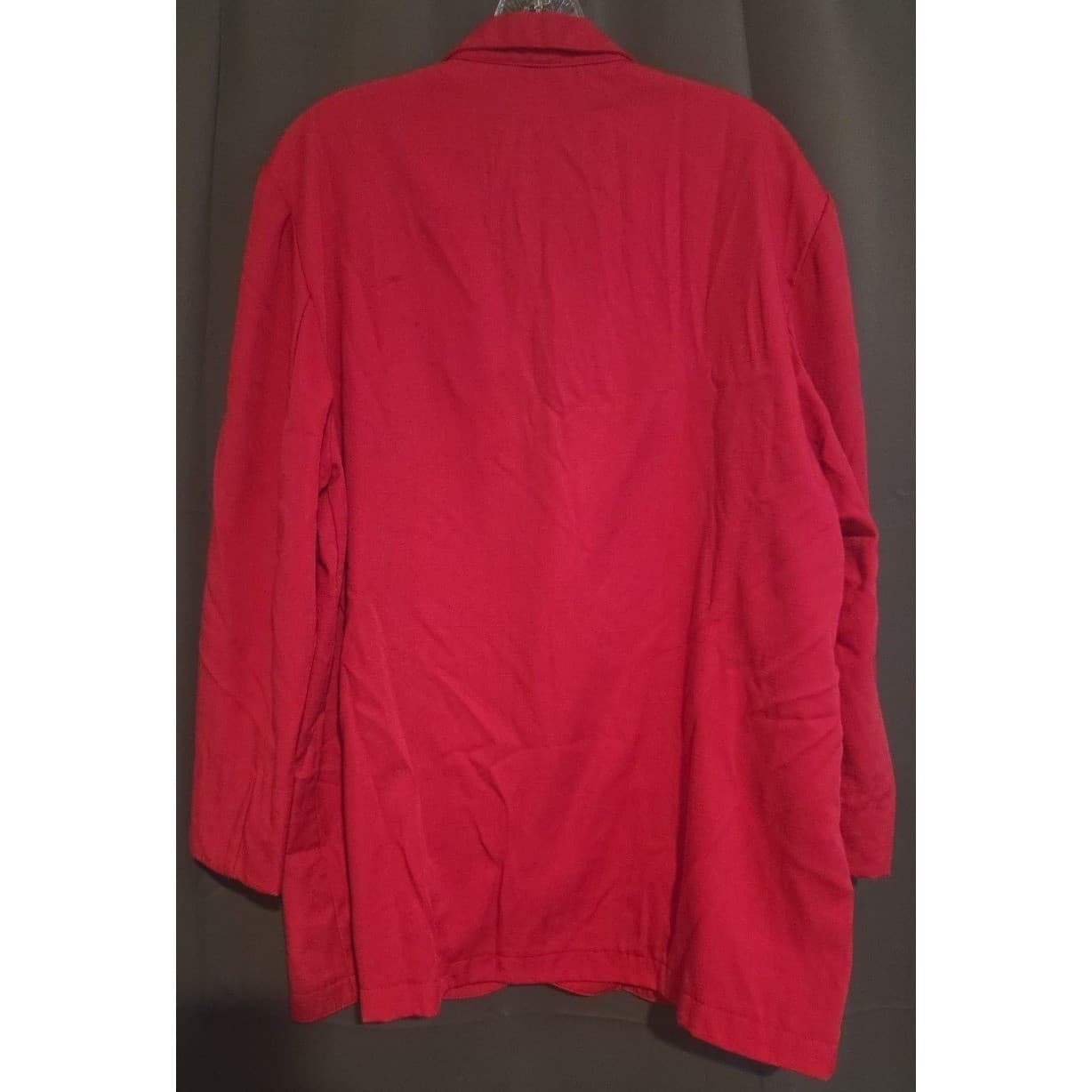 PJ LA Hot Pink Vintage Single Button Blazer, Women's Large Jacket, 6146 - Thumbnail 4