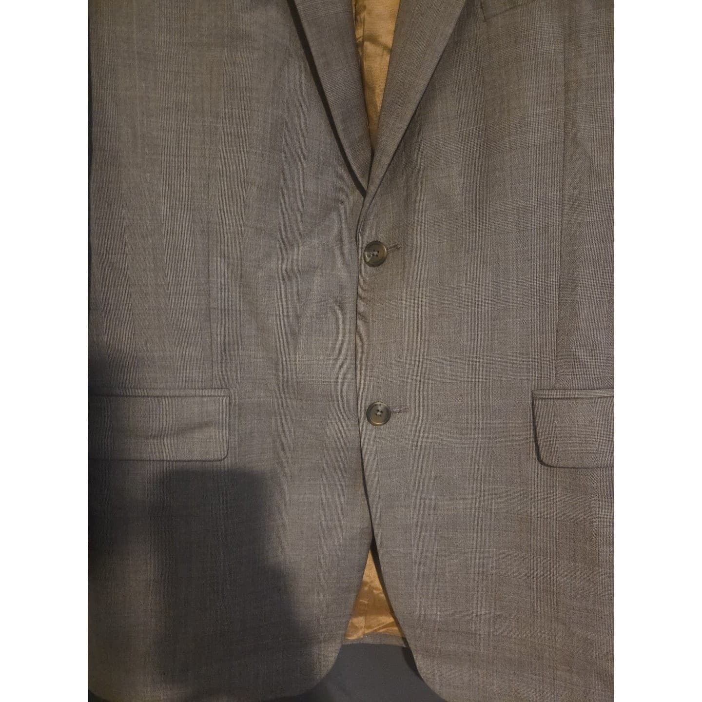 Ralph Lauren Wool Blazer Brown Two Button Sport Coat, Mens 42L, Made in Canada - Thumbnail 6