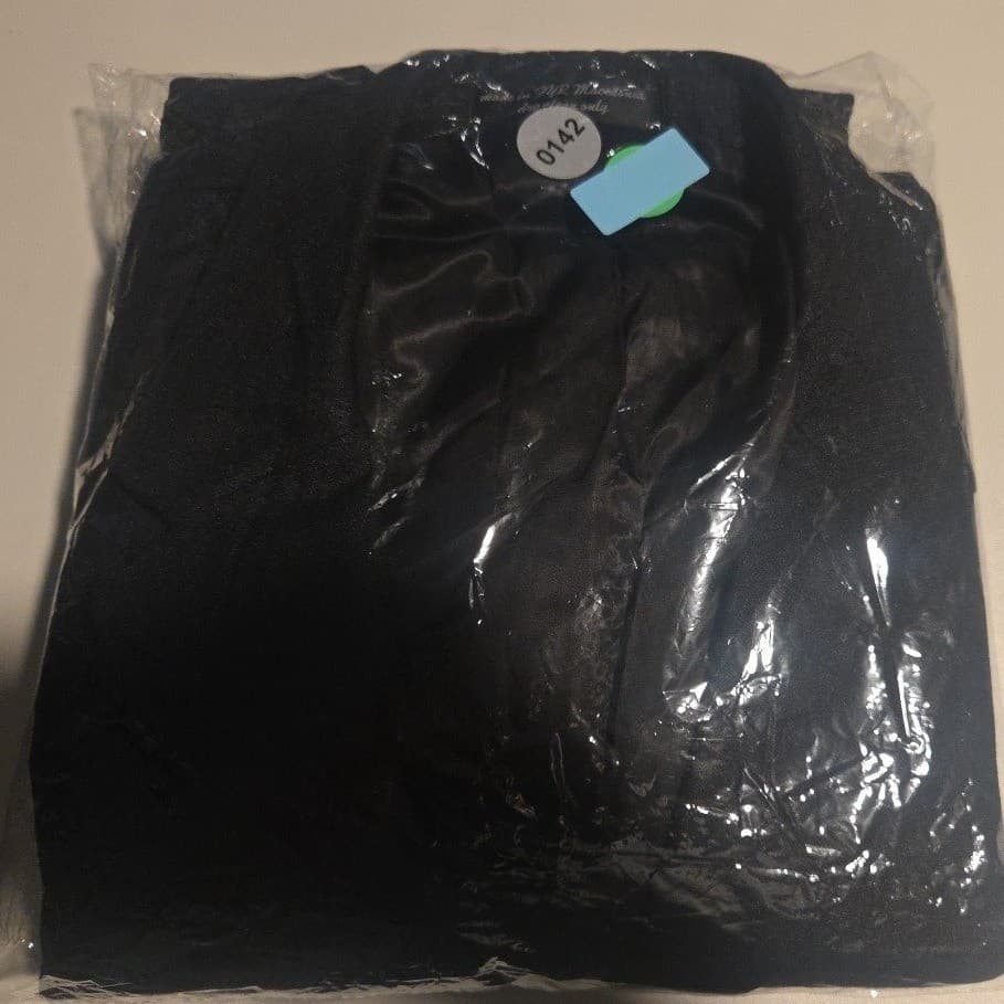 Andrew Fezza Fusion Charcoal Grey 100% Silk 3-Button Blazer, Mens 44L Sport Coat - Thumbnail 11