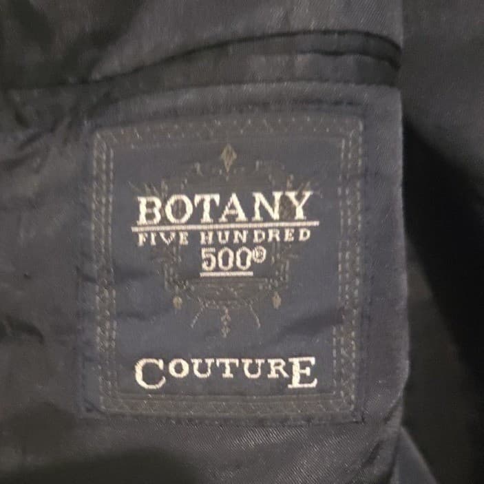 Botany 500 Couture Navy Blue Pinstripe Blazer, Men's 42R Sport Coat, Made in USA - Thumbnail 5