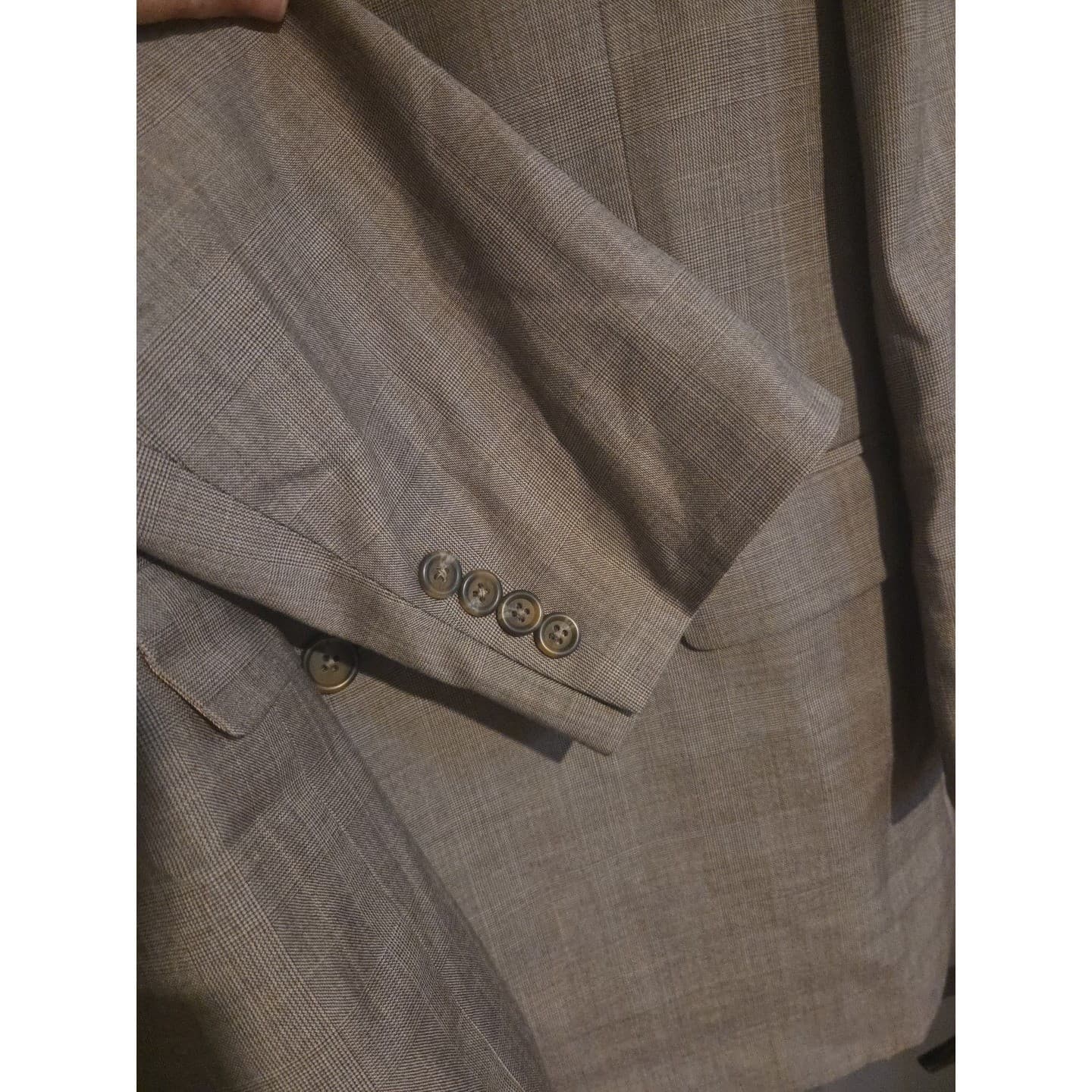 Ralph Lauren Wool Blazer Brown Two Button Sport Coat, Mens 42L, Made in Canada - Thumbnail 7
