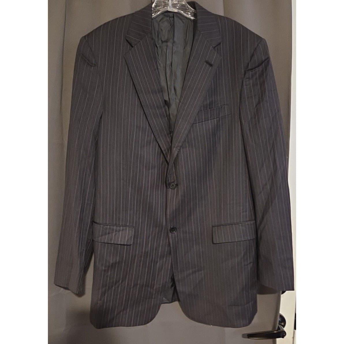 Hart Schaffner Marx Pinstripe Blazer, Men's 42XL Suit Jacket, Formal Business - Thumbnail 3