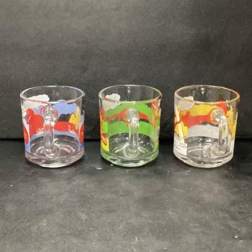 McDonalds Garfield Odie Glass Mugs, Set Of 3, Vintage Cartoon Strip Design - Thumbnail 5