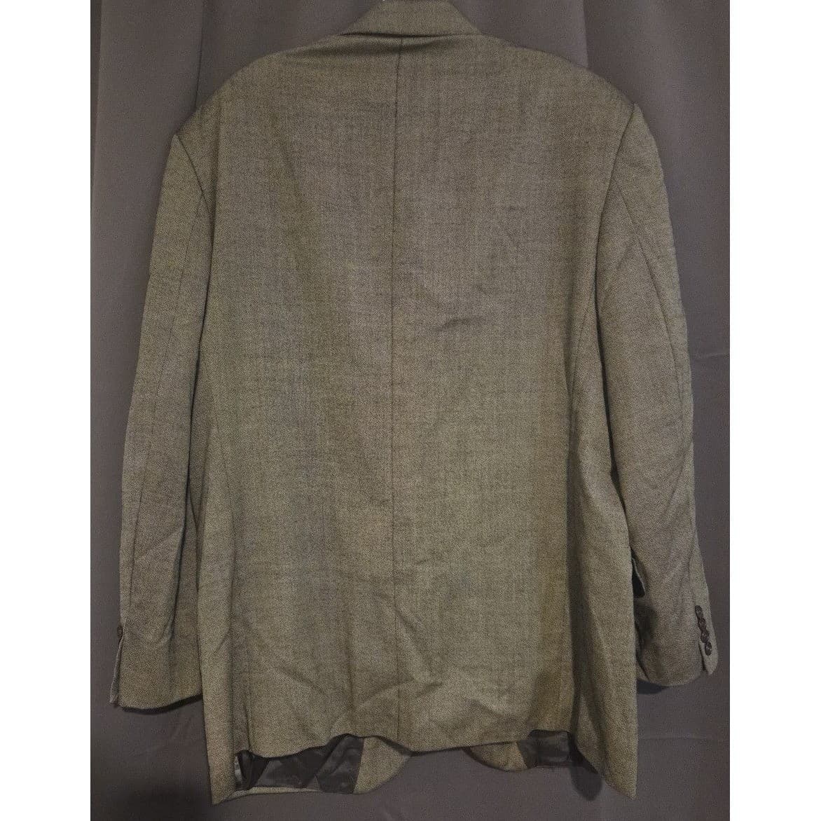 Sartoriale Marzotto Guabello Super 100s Wool Blazer, Men's 44R Olive Green Italy - Thumbnail 4