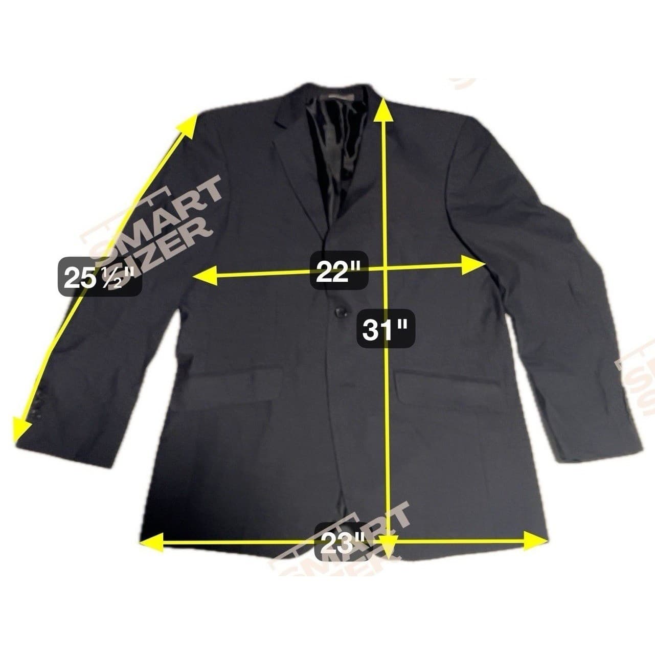Hart Schaffner Marx Pinstripe Blazer, Men's 42XL Suit Jacket, Formal Business - Thumbnail 2