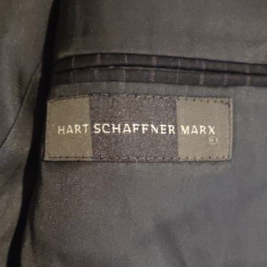 Hart Schaffner Marx Pinstripe Blazer, Men's 42XL Suit Jacket, Formal Business - Thumbnail 5