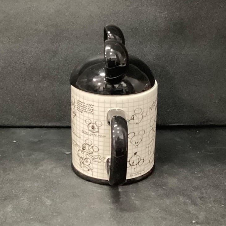 Disney Mickey Mouse Lidded Coffee Cup, Vintage Inspired Sketch Book Draw Design - Thumbnail 6