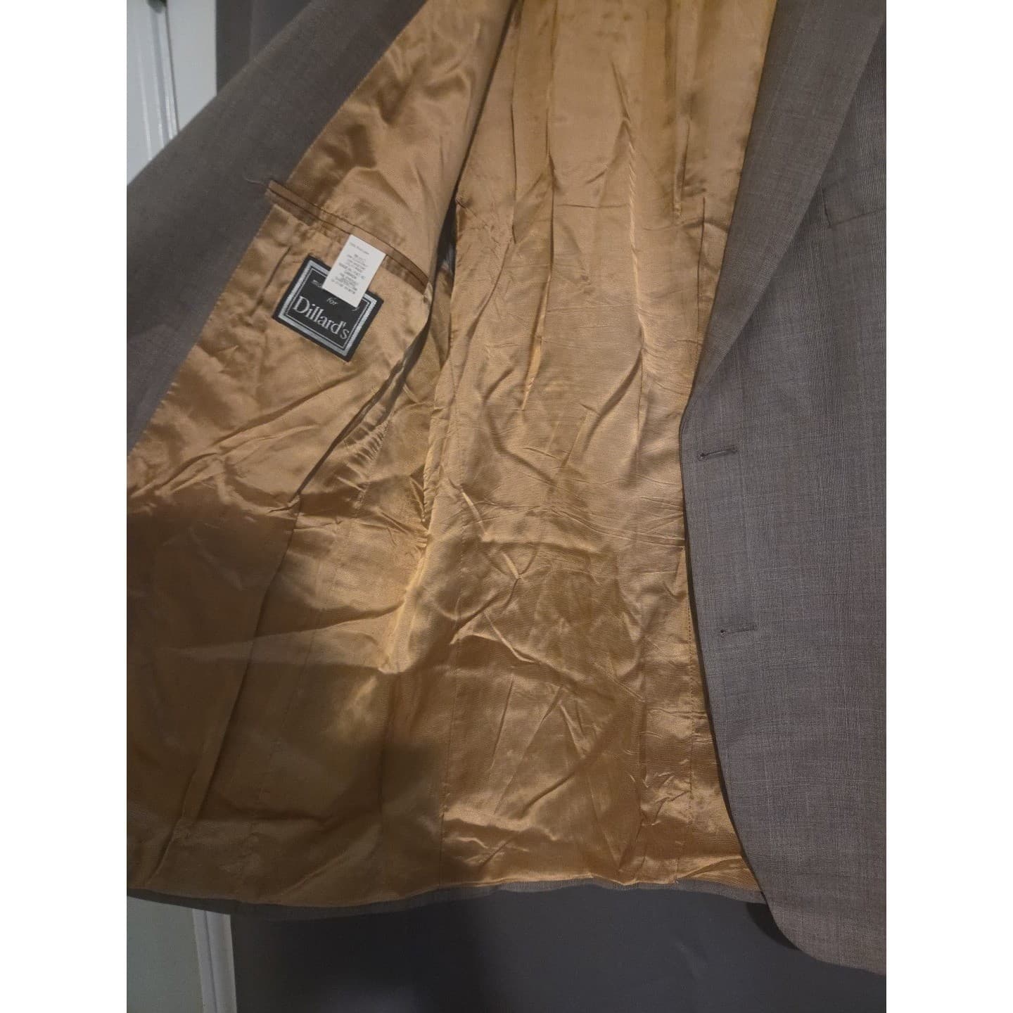Ralph Lauren Wool Blazer Brown Two Button Sport Coat, Mens 42L, Made in Canada - Thumbnail 8