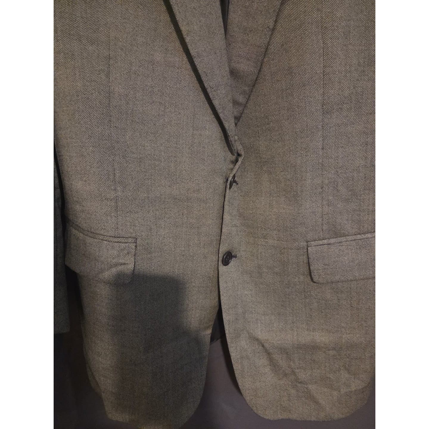 Sartoriale Marzotto Guabello Super 100s Wool Blazer, Men's 44R Olive Green Italy - Thumbnail 7