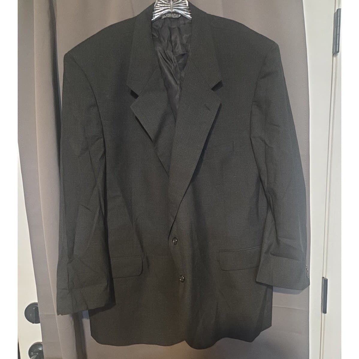 Christian Dior Le Connaisseur Pure Wool Pinstripe Blazer, Men's 50L Black Jacket - Thumbnail 3