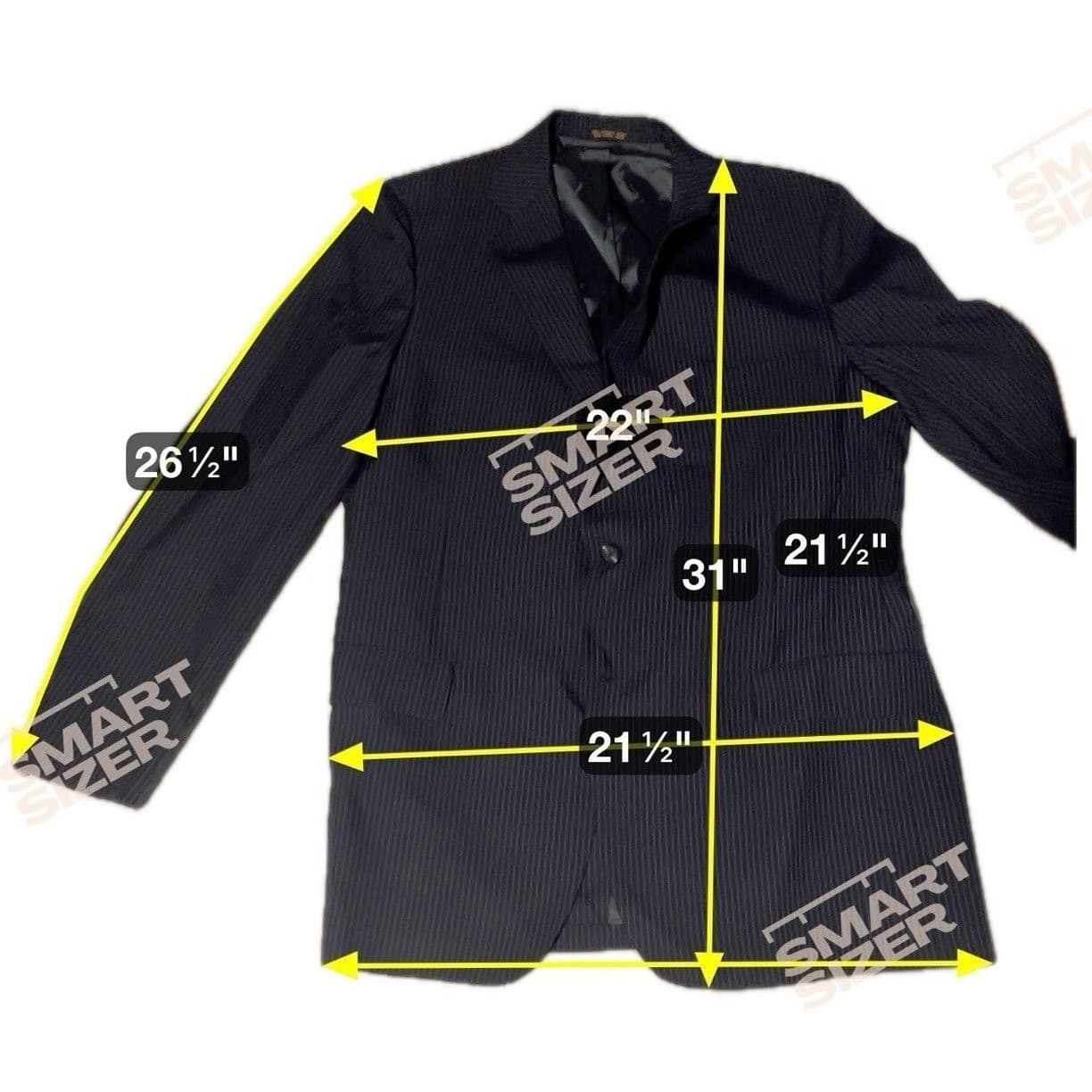 Christian Dior Le Connaisseur Pure Wool Pinstripe Blazer, Men's 50L Black Jacket - Thumbnail 2