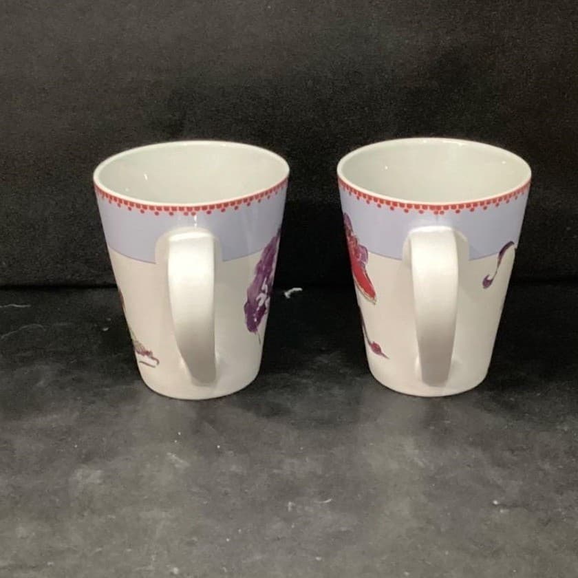 Rosanna Coffee Cups, "It's My Time" & "Time to Play" Design, Set of 2, Drinkware - Thumbnail 9