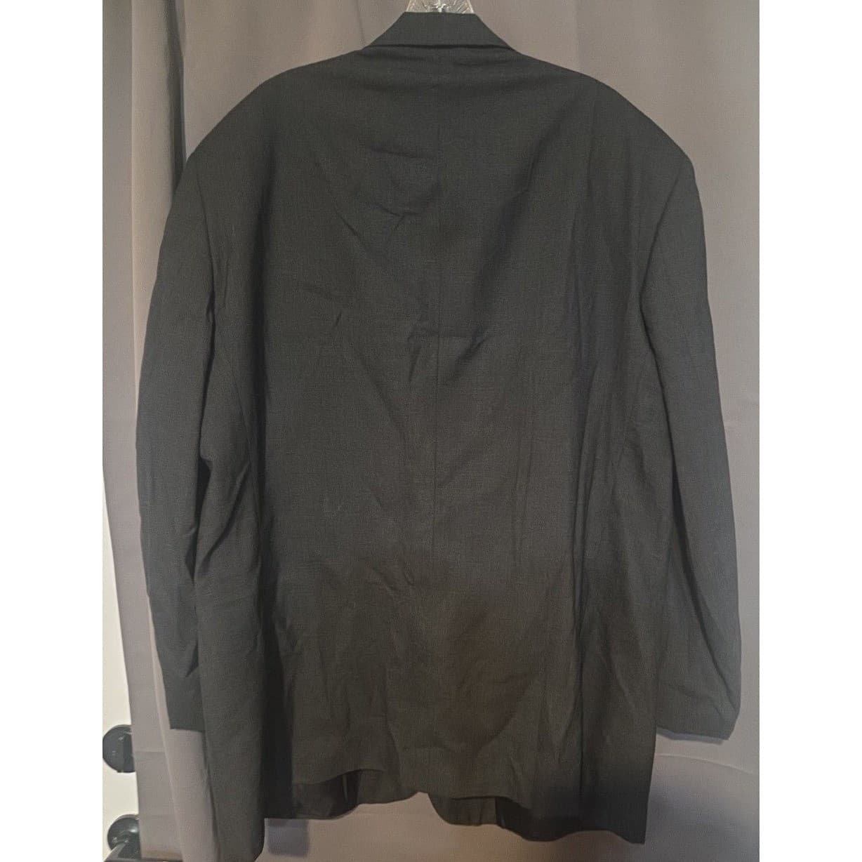 Christian Dior Le Connaisseur Pure Wool Pinstripe Blazer, Men's 50L Black Jacket - Thumbnail 4