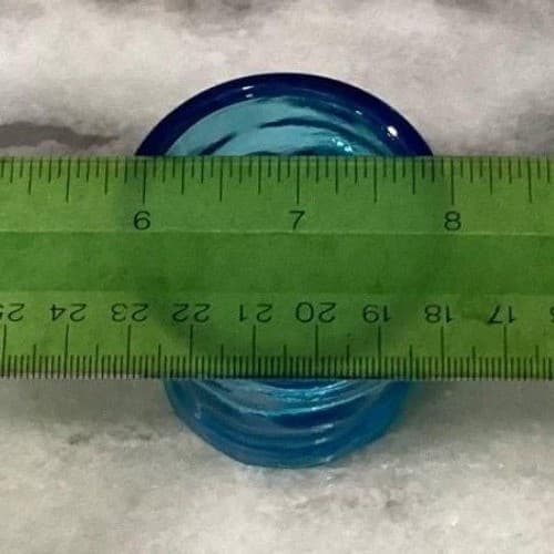 Indiana Glass Blue Jolly Mountaineer Decanter Vintage Hillbilly Moonshine Bottle - Thumbnail 12