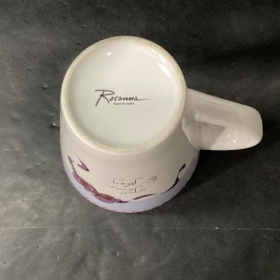 Rosanna Coffee Cups, "It's My Time" & "Time to Play" Design, Set of 2, Drinkware - Thumbnail 4