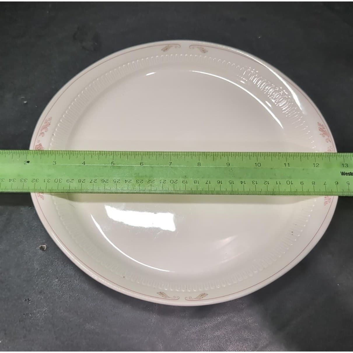 Syracuse Syrene Oval Serving Platter, Montlynn Dinner Plate 13-A Restaurant Ware - Thumbnail 5