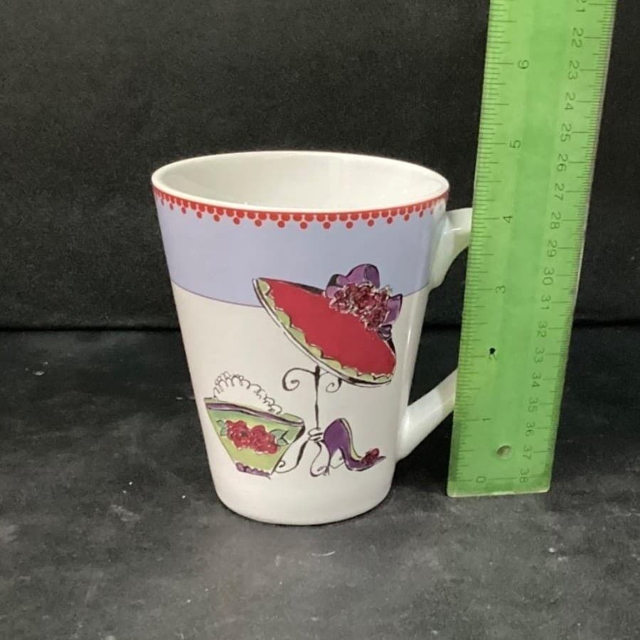 Rosanna Coffee Cups, "It's My Time" & "Time to Play" Design, Set of 2, Drinkware - Thumbnail 10