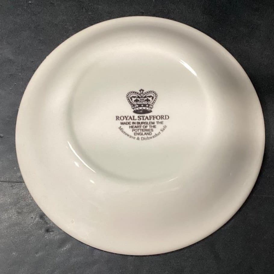 Royal Stafford England Antique Rose Cereal Bowls, Set Of 4, Vintage Dinnerware - Thumbnail 5