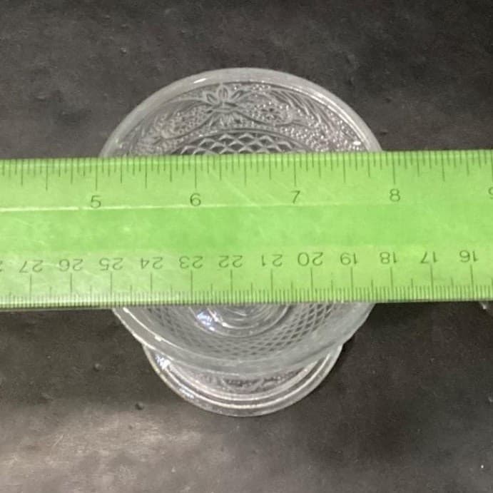 American Provincial Wine Glasses, Set of 4, VIntage Diamond Point Scroll Design - Thumbnail 11