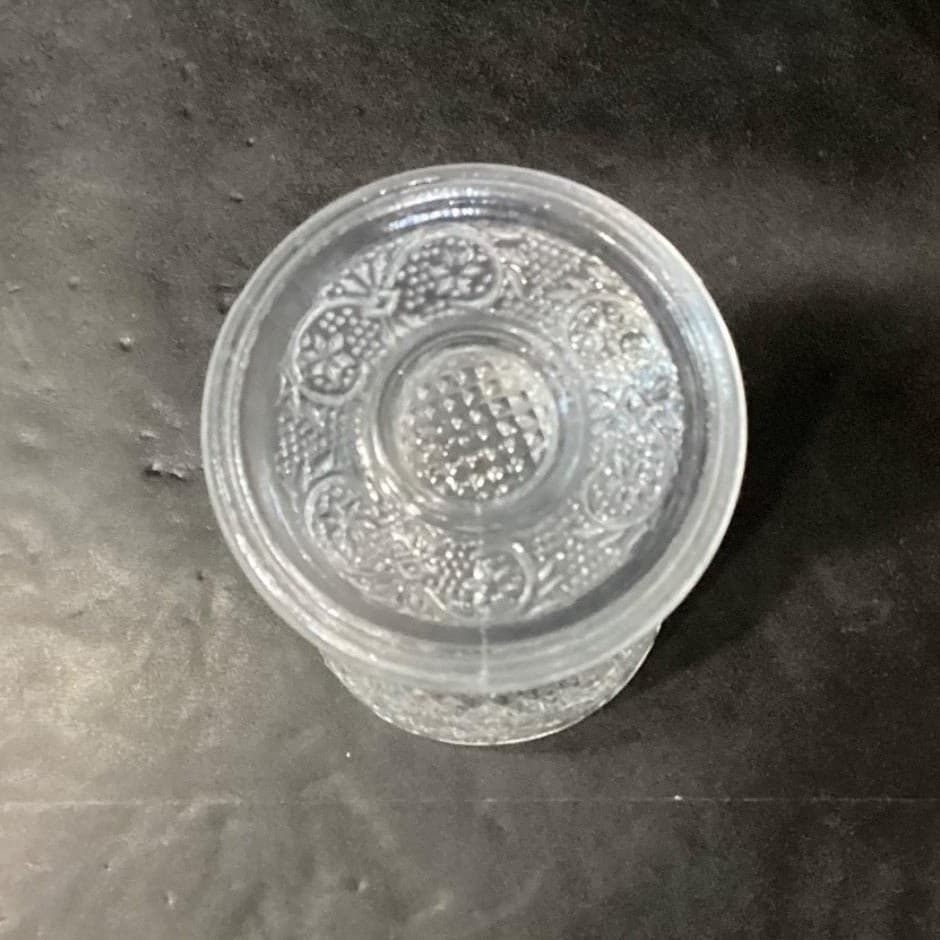 American Provincial Wine Glasses, Set of 4, VIntage Diamond Point Scroll Design - Thumbnail 5