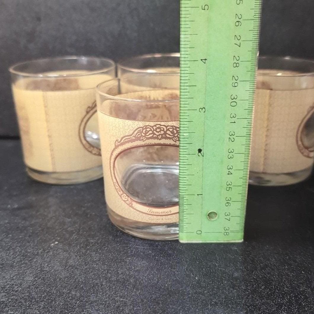 Currier & Ives Homestead Seasons Rock Glasses, Set of 4, Tumblers, Home Barware - Thumbnail 2
