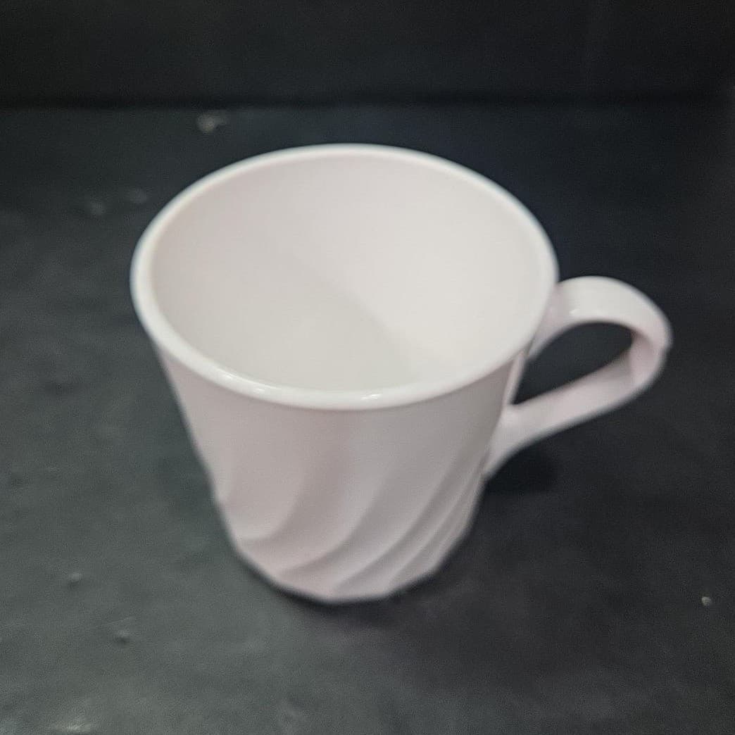 Corelle Enhancements White Swirl Coffee Mug, Vintage Corning USA Cup, Drinkware - Thumbnail 6