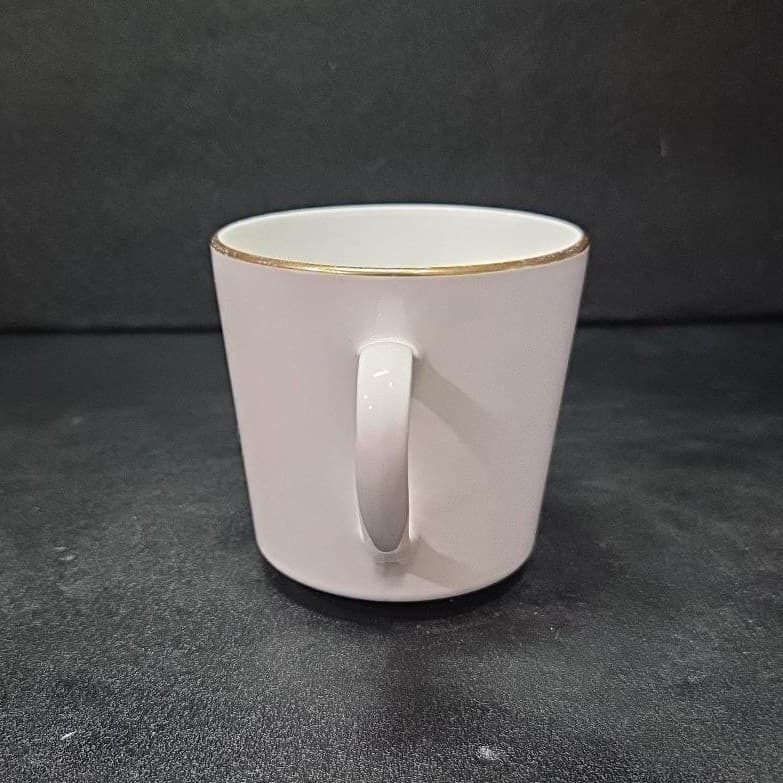 Centura Corning Coffee Mug, White Cup with Gold Rim, Vtg Drinkware, Kitchenware - Thumbnail 3