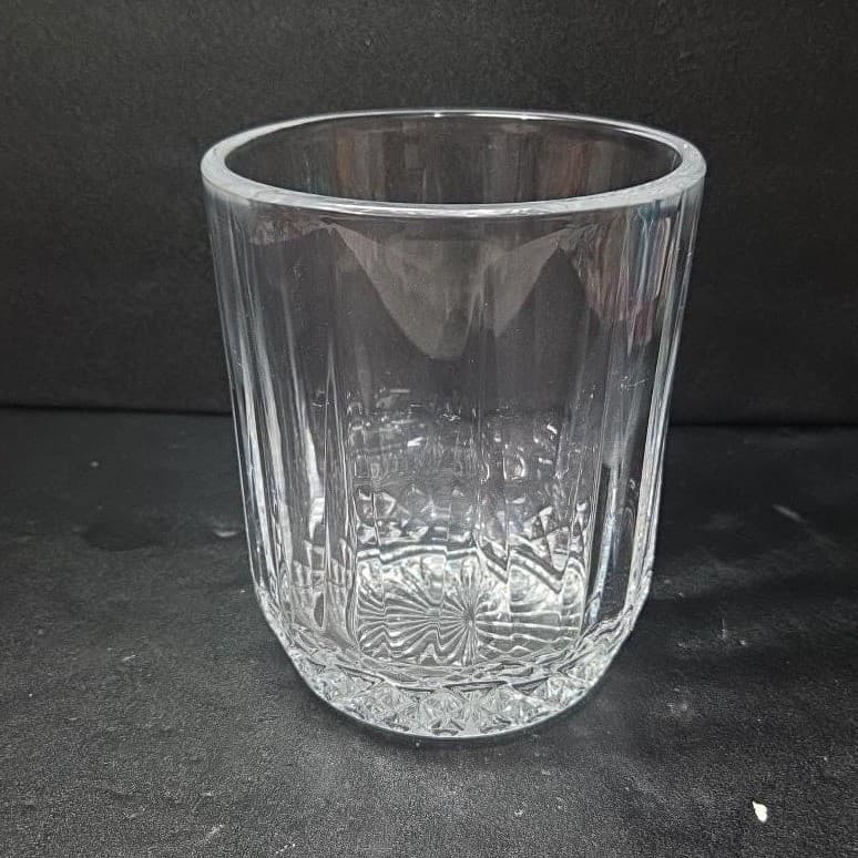 Lead Crystal Ice Bucket, Vintage Clear Glassware, Replacement Home Bar Accessory - Thumbnail 5