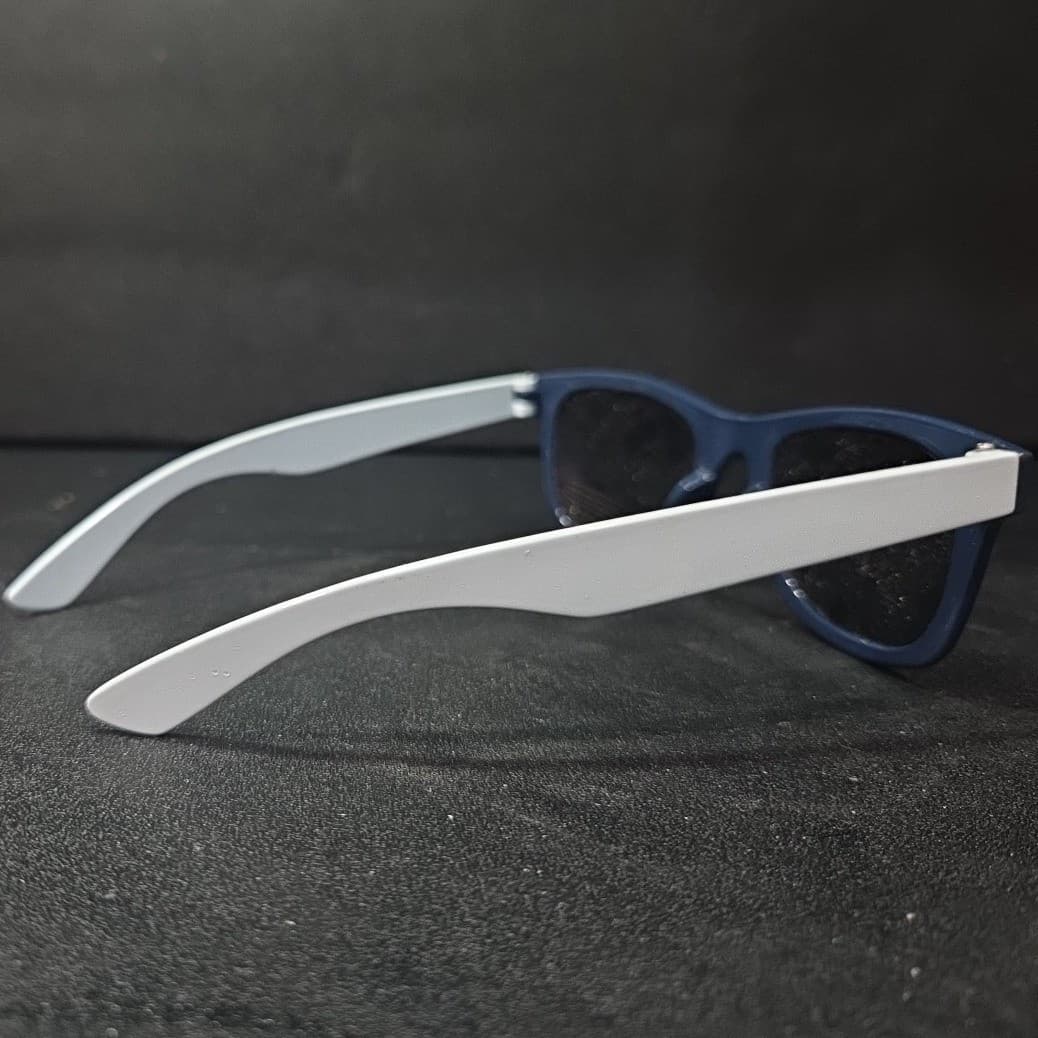 Carter's Kids Wayfarer Sunglasses, Navy Blue White Two Tone Shades UV Protection - Thumbnail 6