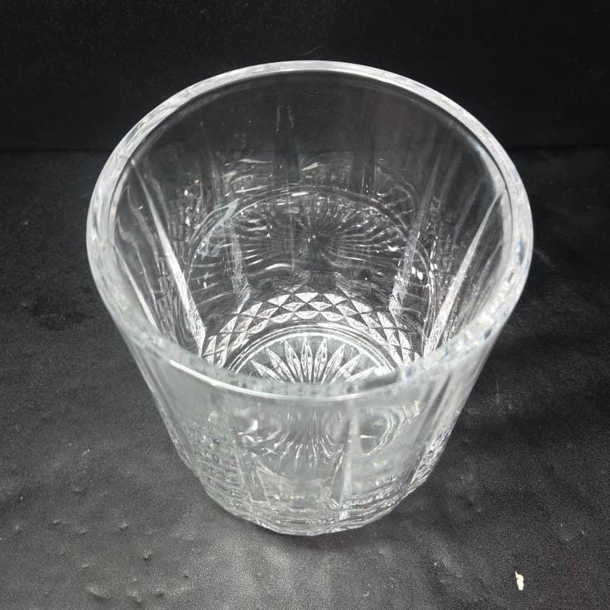 Lead Crystal Ice Bucket, Vintage Clear Glassware, Replacement Home Bar Accessory - Thumbnail 6