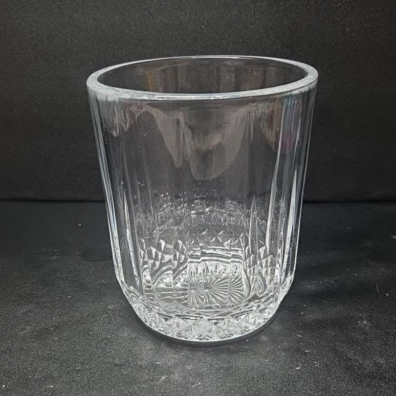Lead Crystal Ice Bucket, Vintage Clear Glassware, Replacement Home Bar Accessory - Thumbnail 3