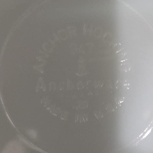 Anchor Hocking Milk Glass Salad Plates #947, Set of 2 Copper Filigree Dinnerware - Thumbnail 5