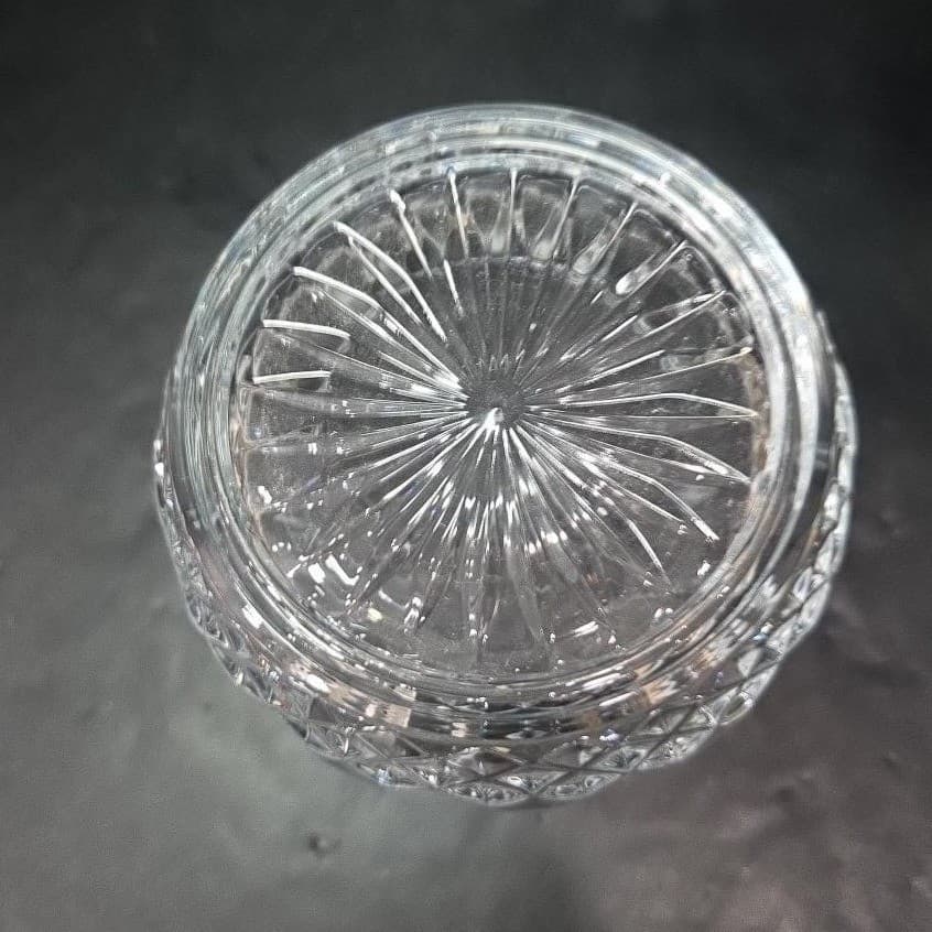 Lead Crystal Ice Bucket, Vintage Clear Glassware, Replacement Home Bar Accessory - Thumbnail 8