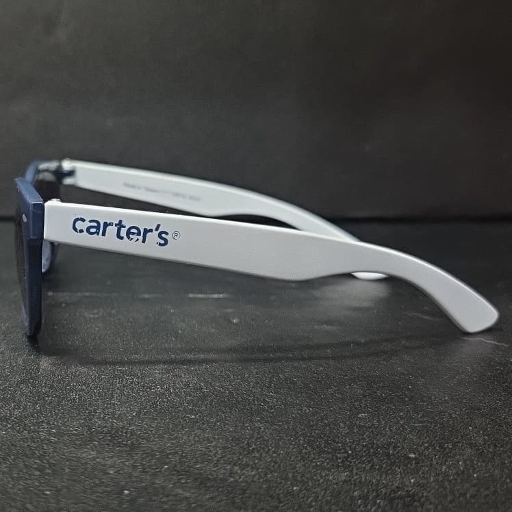Carter's Kids Wayfarer Sunglasses, Navy Blue White Two Tone Shades UV Protection - Thumbnail 4