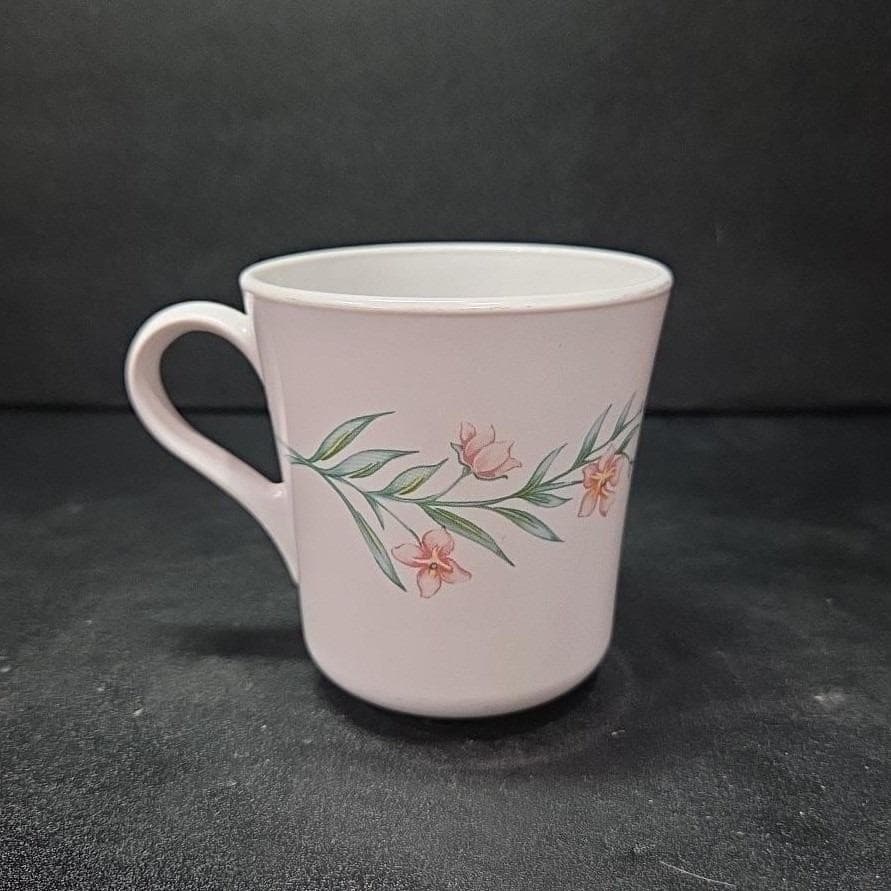 Corning Riversal Coffee Mug, Corelle My Garden Cup, Vintage Floral Kitchen Decor - Thumbnail 4
