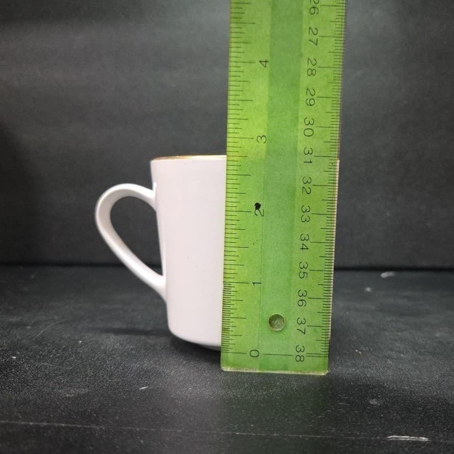 Centura Corning Coffee Mug, White Cup with Gold Rim, Vtg Drinkware, Kitchenware - Thumbnail 9