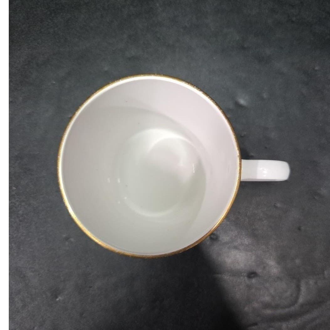 Centura Corning Coffee Mug, White Cup with Gold Rim, Vtg Drinkware, Kitchenware - Thumbnail 7