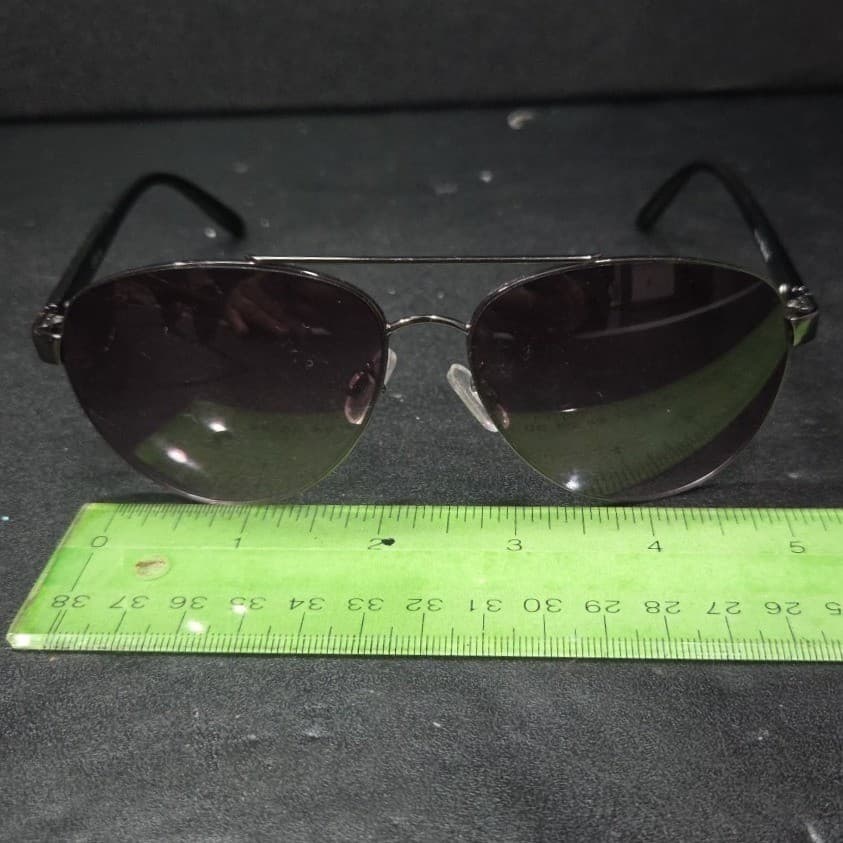 True Gear iShield Aviator Sunglasses Gunmetal Purple Gradient Lens Double Bridge - Thumbnail 2